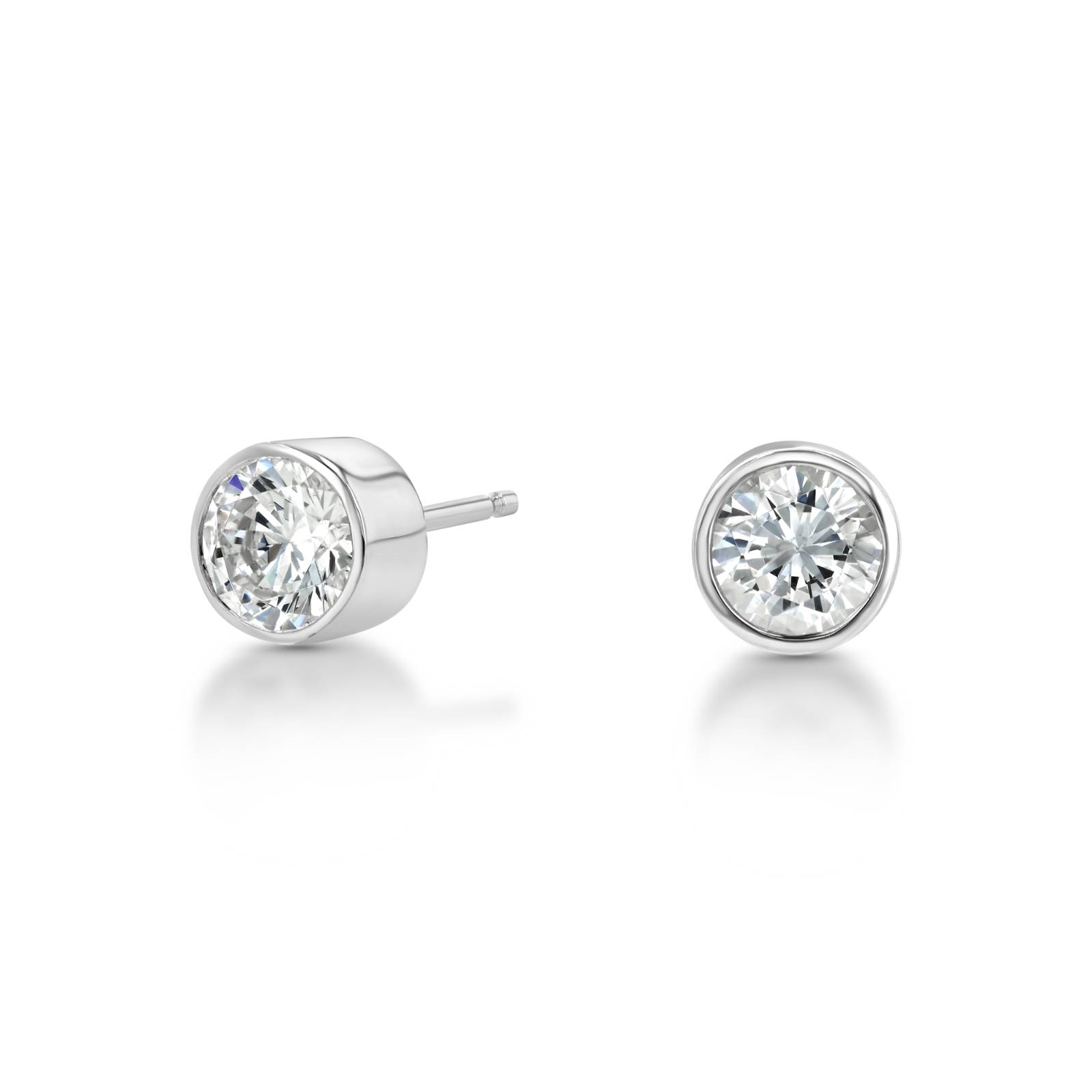 Avior Bezel Stud Earrings