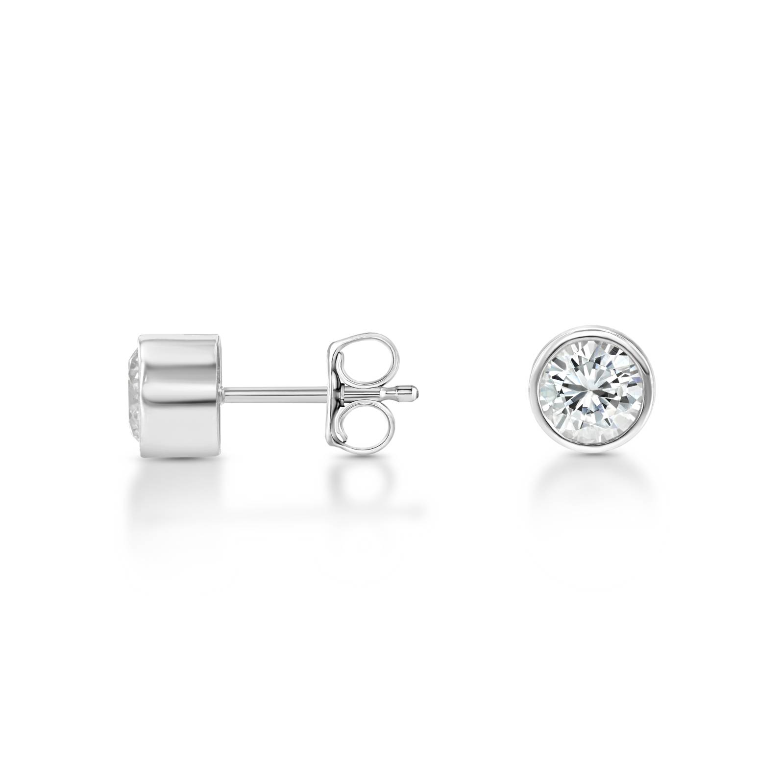 Avior Bezel Stud Earrings