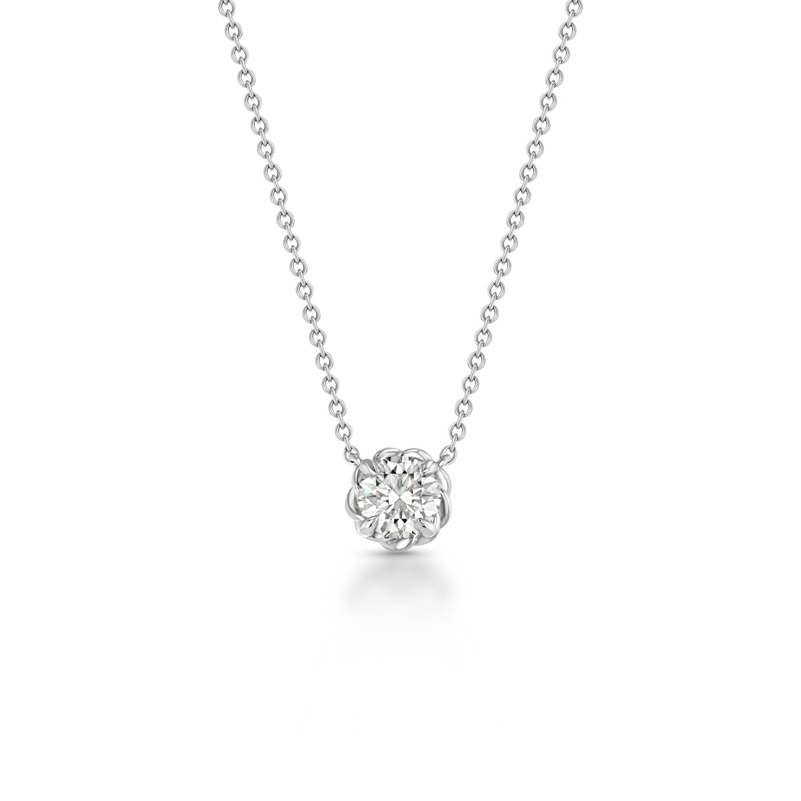 Mira Rope Solitaire Necklace