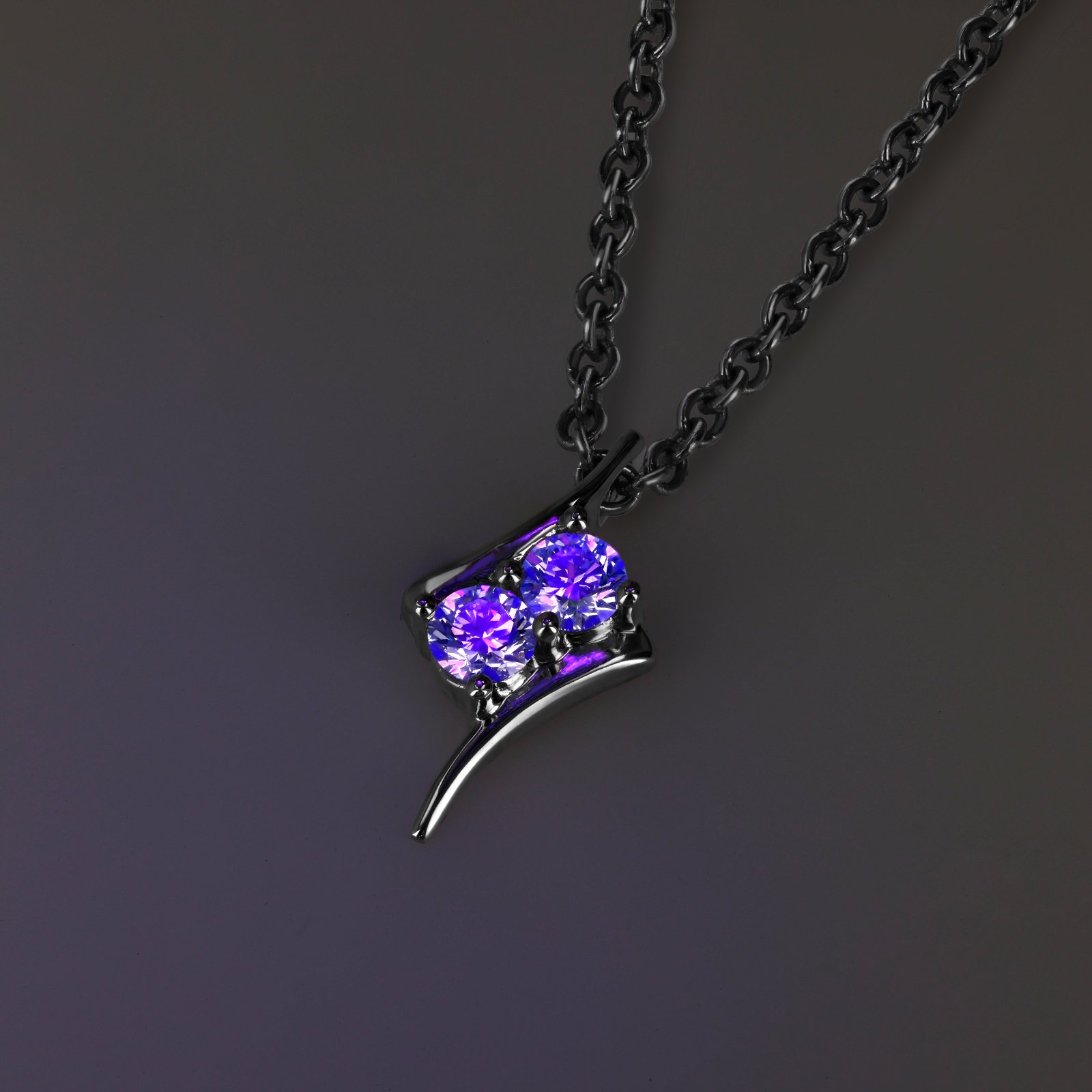 Gemini Two-Stone Pendant