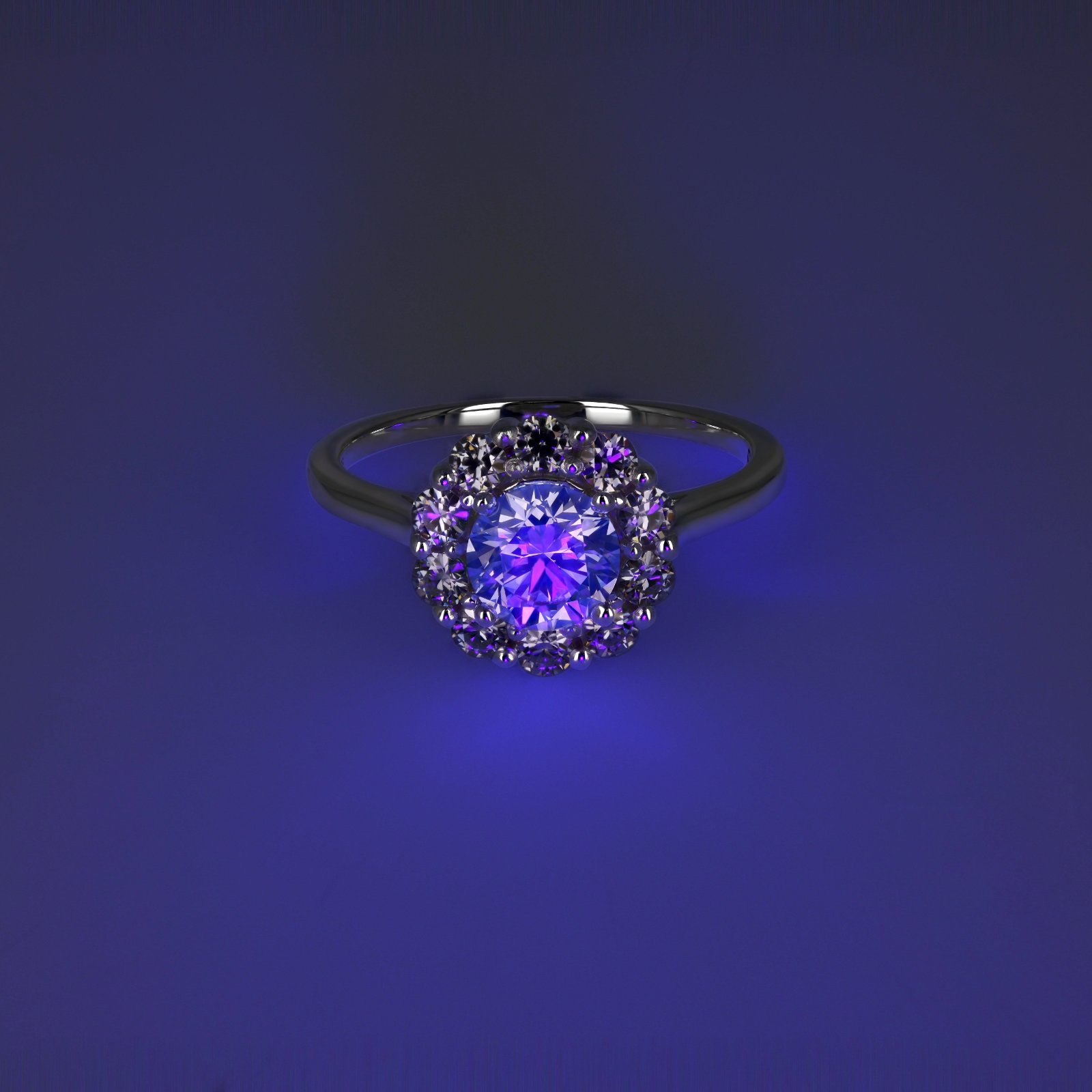 Andromeda Halo Engagement Ring