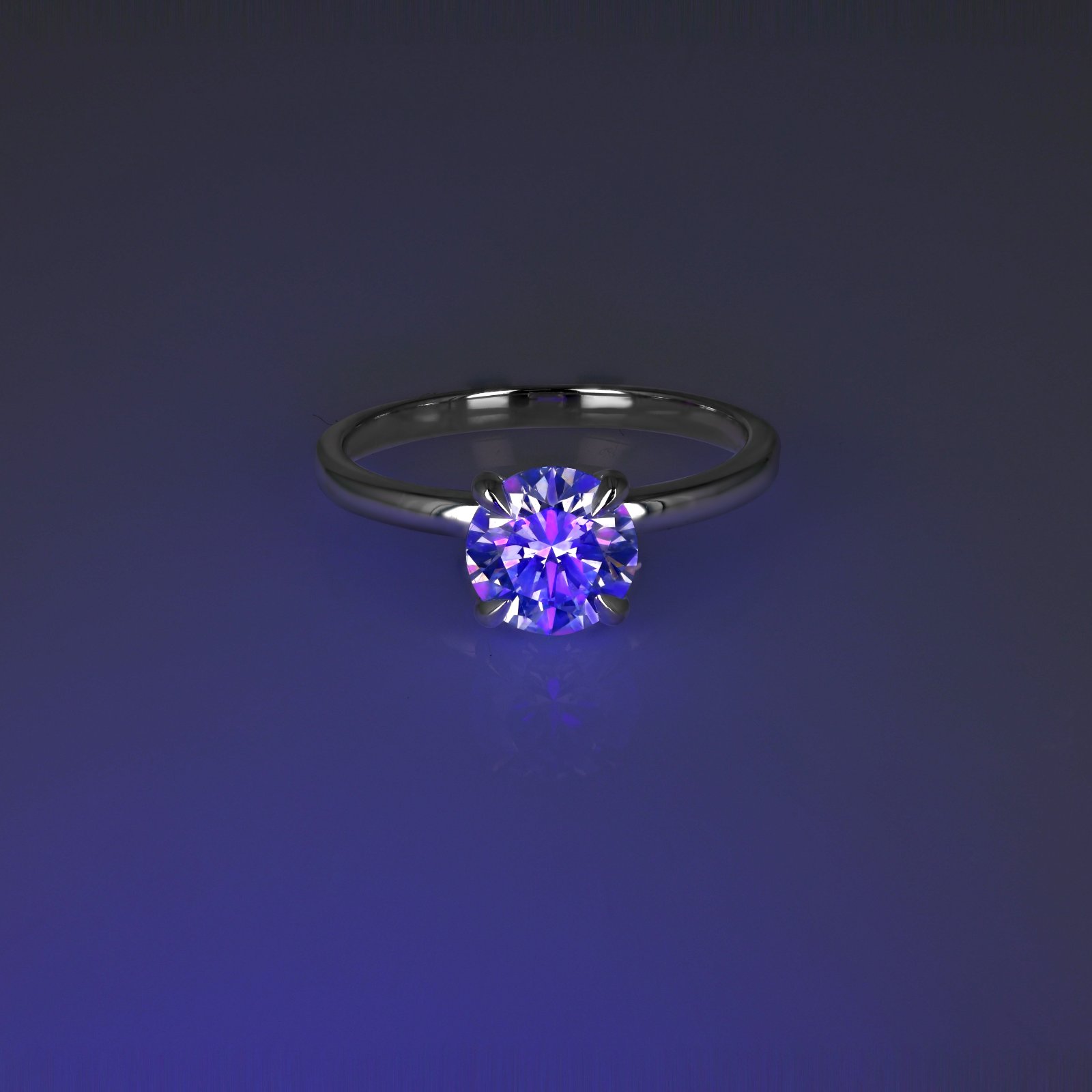 Lyra Solitaire Engagement Ring